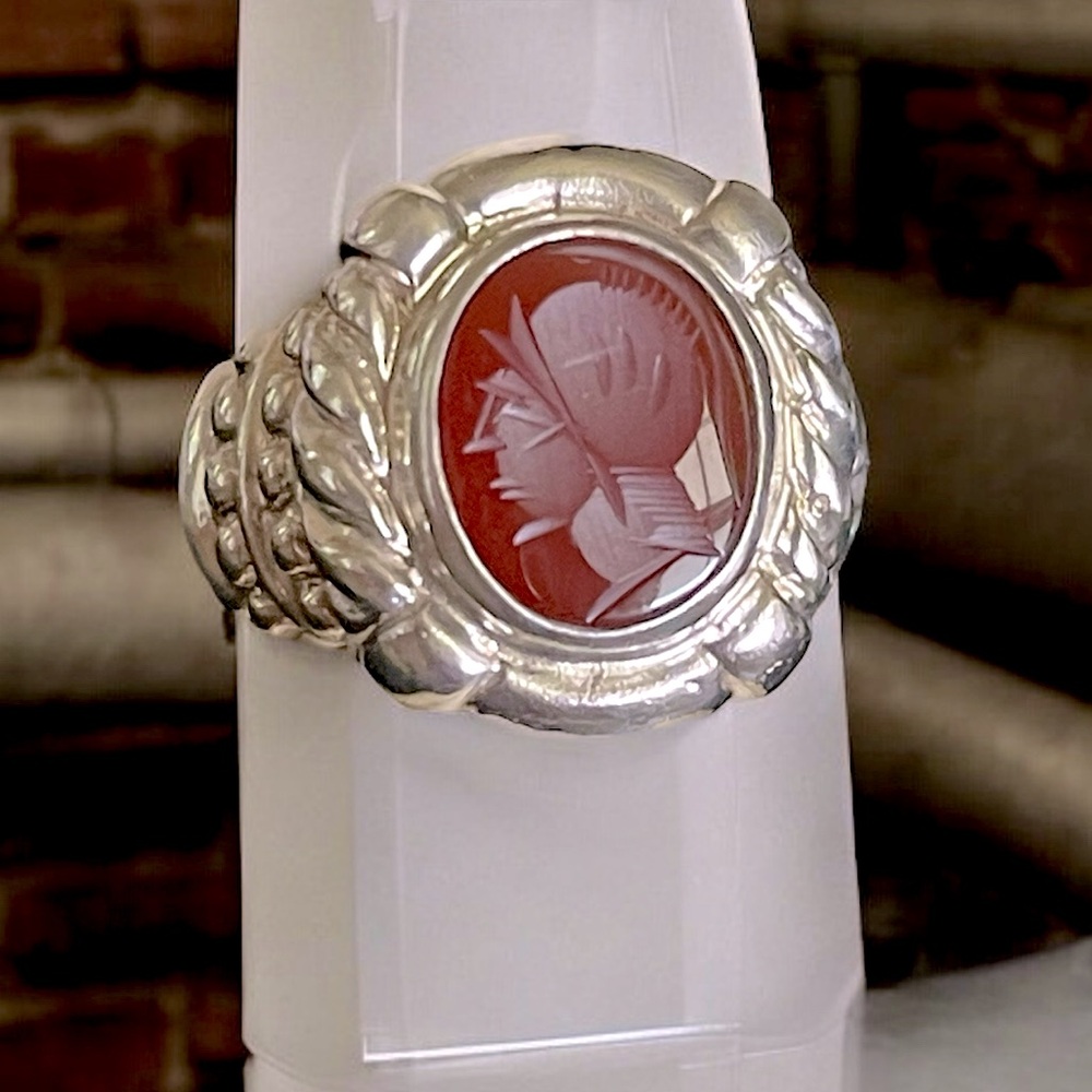 Signed Vintage Rare Design Judith Ripka Silver Ring